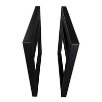 Cube Bench Legs - 20" - Black - Pair alt 0