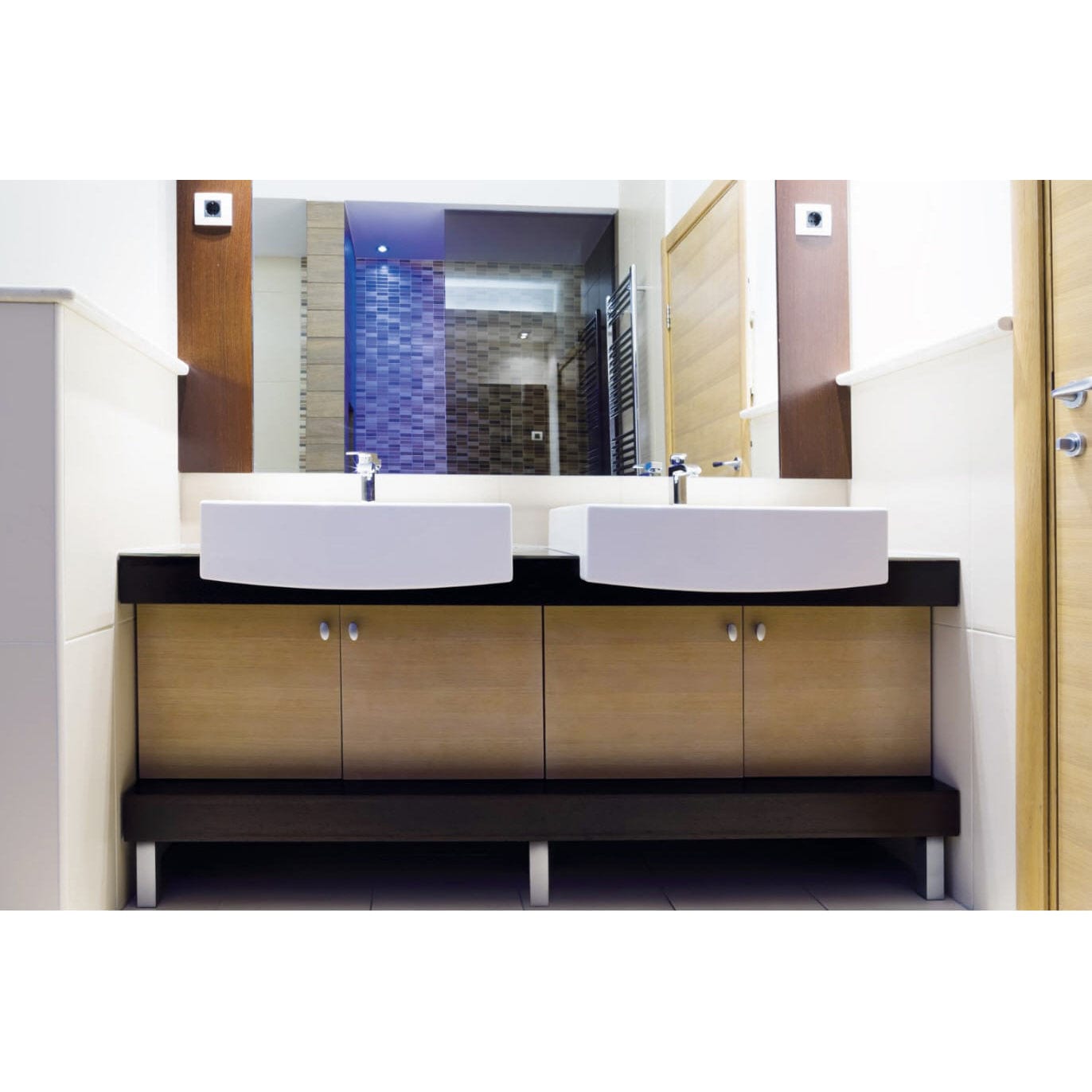 4-23/32" (120 mm) Adjustable Furniture Leg Matte White Pack of 4 alt 0