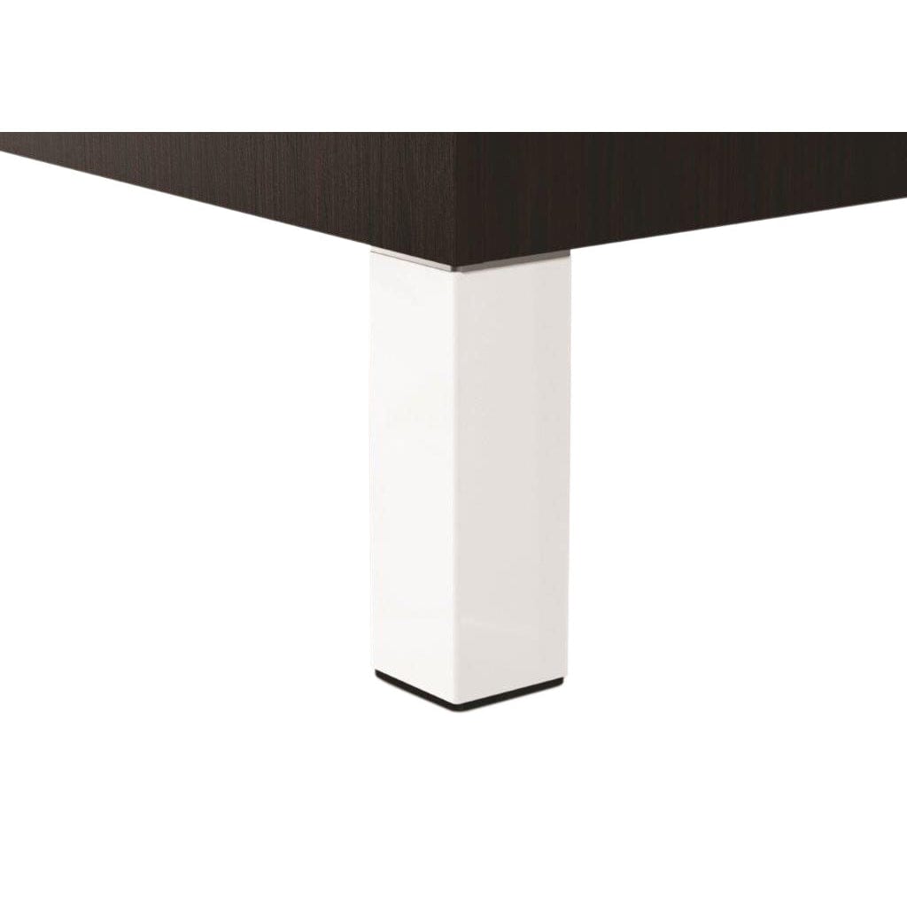 7-7/8" (200 mm) Adjustable Furniture Leg Matte White Pack of 4 alt 0