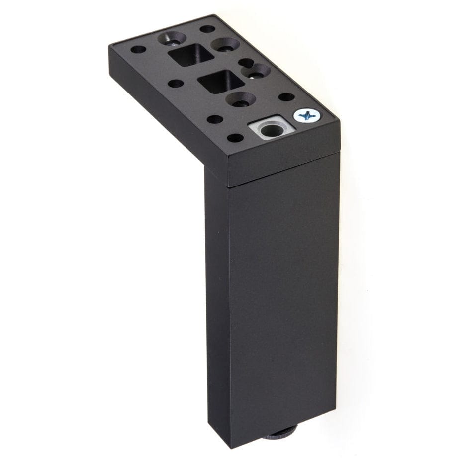 5-29/32" (150 mm) Adjustable Contemporary Versatile T or L Shaped Furniture Leg Dark Brown alt 0