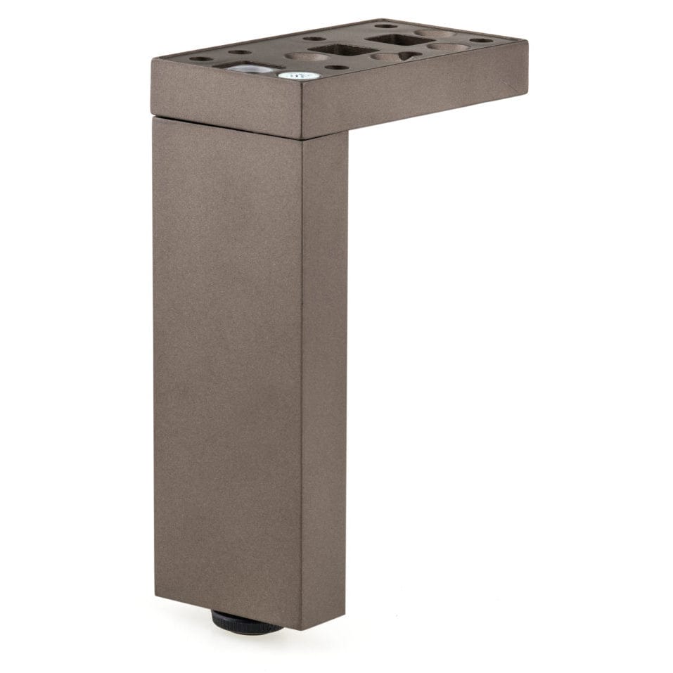 5-29/32" (150 mm) Adjustable Contemporary Versatile T or L Shaped Furniture Leg Bronze alt 0