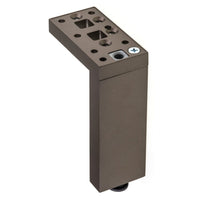 5-29/32" (150 mm) Adjustable Contemporary Versatile T or L Shaped Furniture Leg Bronze alt 0