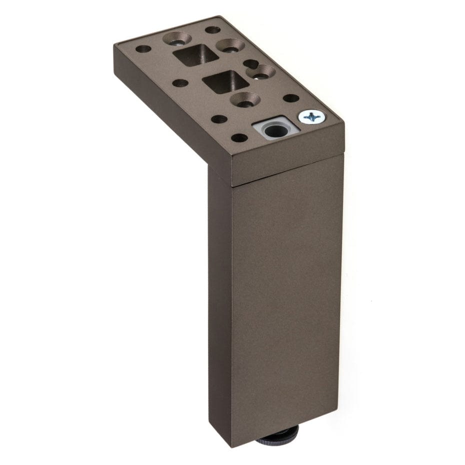 5-29/32" (150 mm) Adjustable Contemporary Versatile T or L Shaped Furniture Leg Bronze alt 0