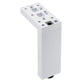 7-7/8" (200 mm) Adjustable Contemporary Versatile T or L Shaped Furniture Leg Glossy White alt 0
