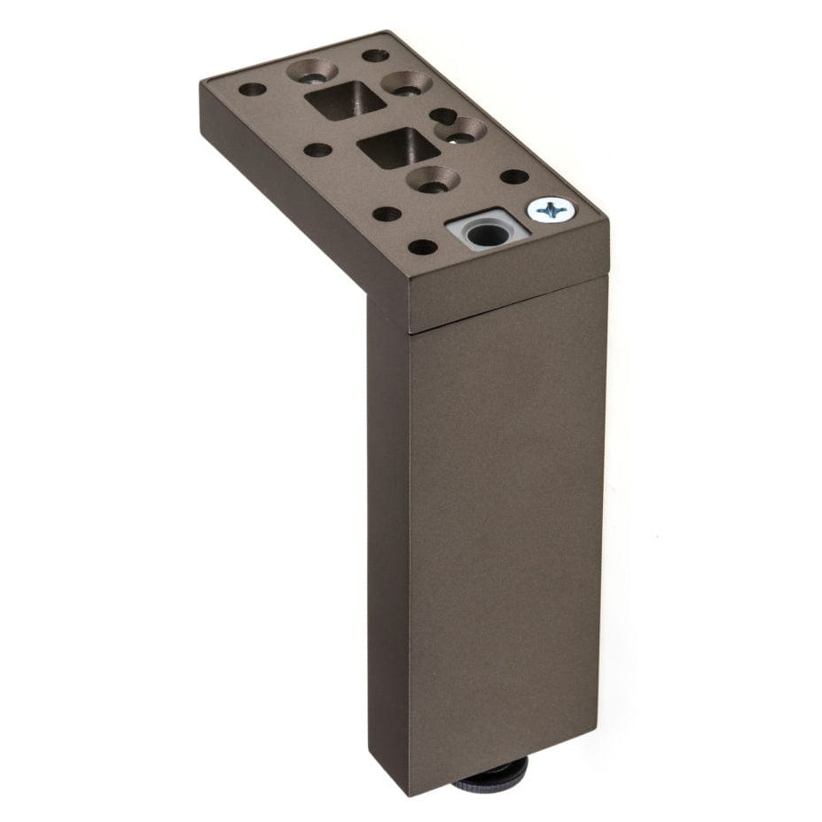 7-7/8" (200 mm) Adjustable Contemporary Versatile T or L Shaped Furniture Leg Bronze alt 0