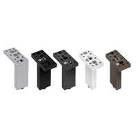 9-27/32" (250 mm) Adjustable Contemporary Versatile T or L Shaped Furniture Leg Aluminum alt 0