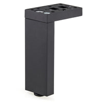 9-27/32" (250 mm) Adjustable Contemporary Versatile T or L Shaped Furniture Leg Dark Brown alt 0