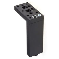 9-27/32" (250 mm) Adjustable Contemporary Versatile T or L Shaped Furniture Leg Dark Brown alt 0