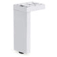 11-3/4" (300 mm) Adjustable Contemporary Versatile T or L Shaped Furniture Leg Glossy White alt 0