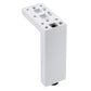 11-3/4" (300 mm) Adjustable Contemporary Versatile T or L Shaped Furniture Leg Glossy White alt 0