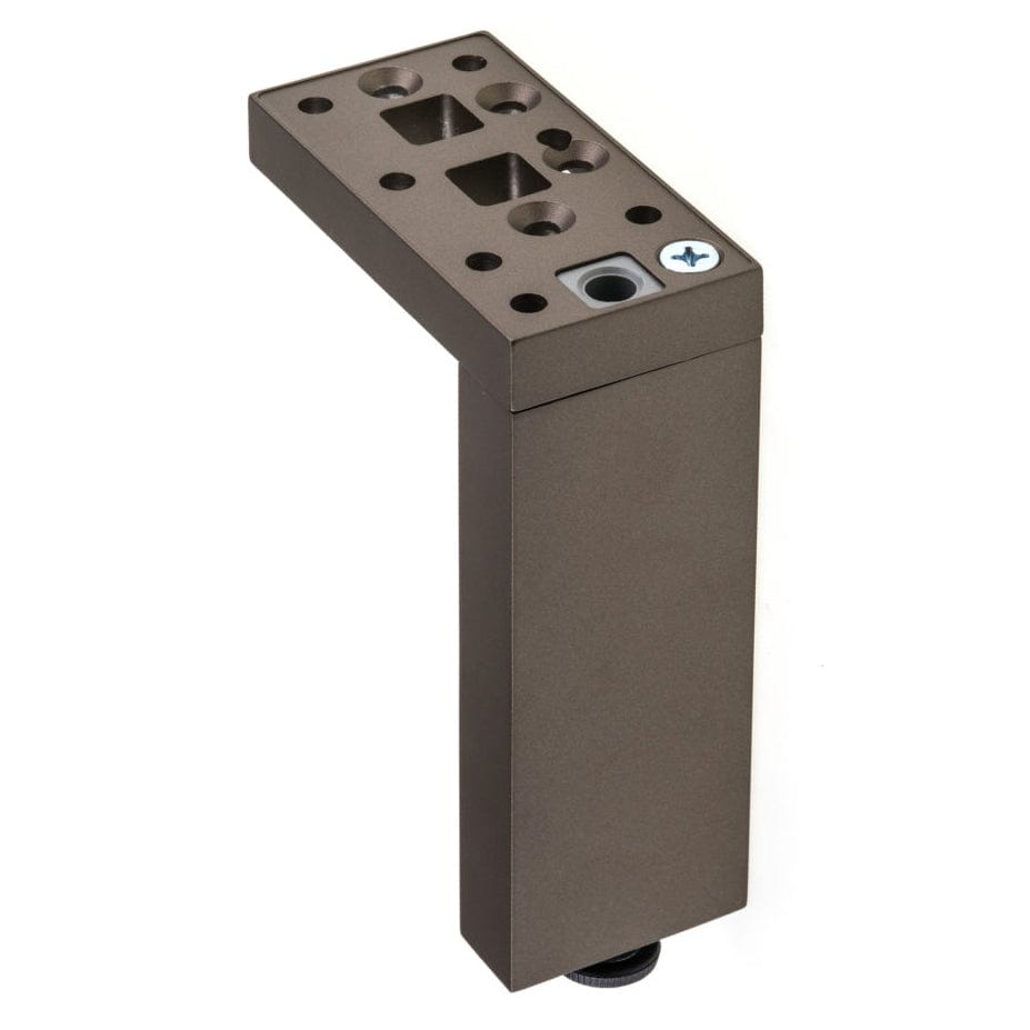 11-3/4" (300 mm) Adjustable Contemporary Versatile T or L Shaped Furniture Leg Bronze alt 0