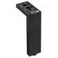 11-3/4" (300 mm) Adjustable Contemporary Versatile T or L Shaped Furniture Leg Matte Black alt 0