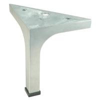 4-23/32" (120 mm) Contemporary Furniture Leg Aluminum alt 0
