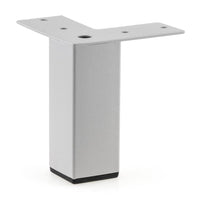3-15/16" (100 mm) Contemporary Furniture Leg Silver Gray alt 0