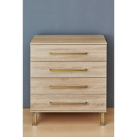 5-29/32" (150 mm)  Vintage Adjustable Square Legs Rustic Brass alt 0