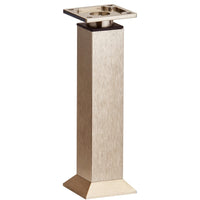 7-7/8" (200 mm) Vintage Adjustable Round Leg Stainless Steel alt 0