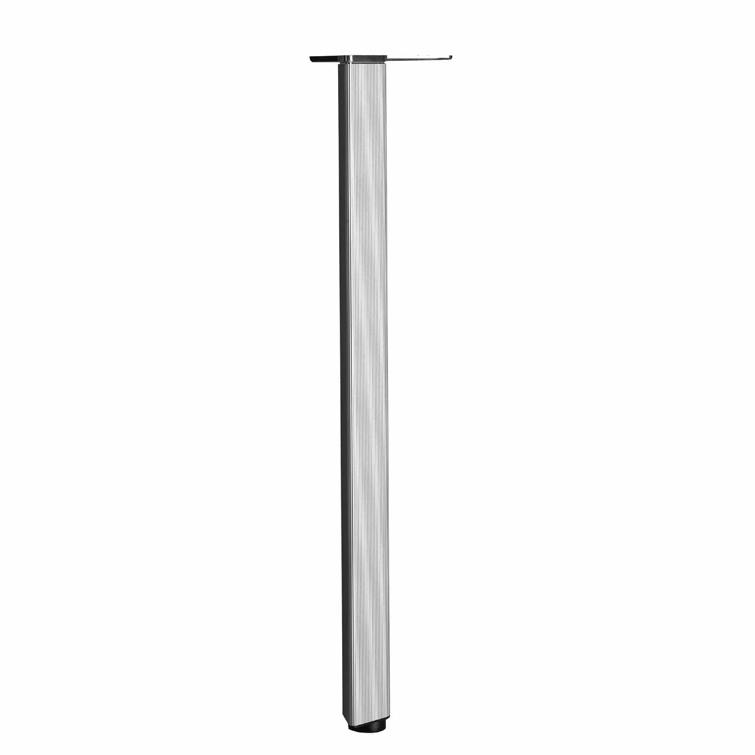 27-1/2" (698 mm) Adjustable Teardrop Design Table Leg Aluminum Pack of 4 alt 0