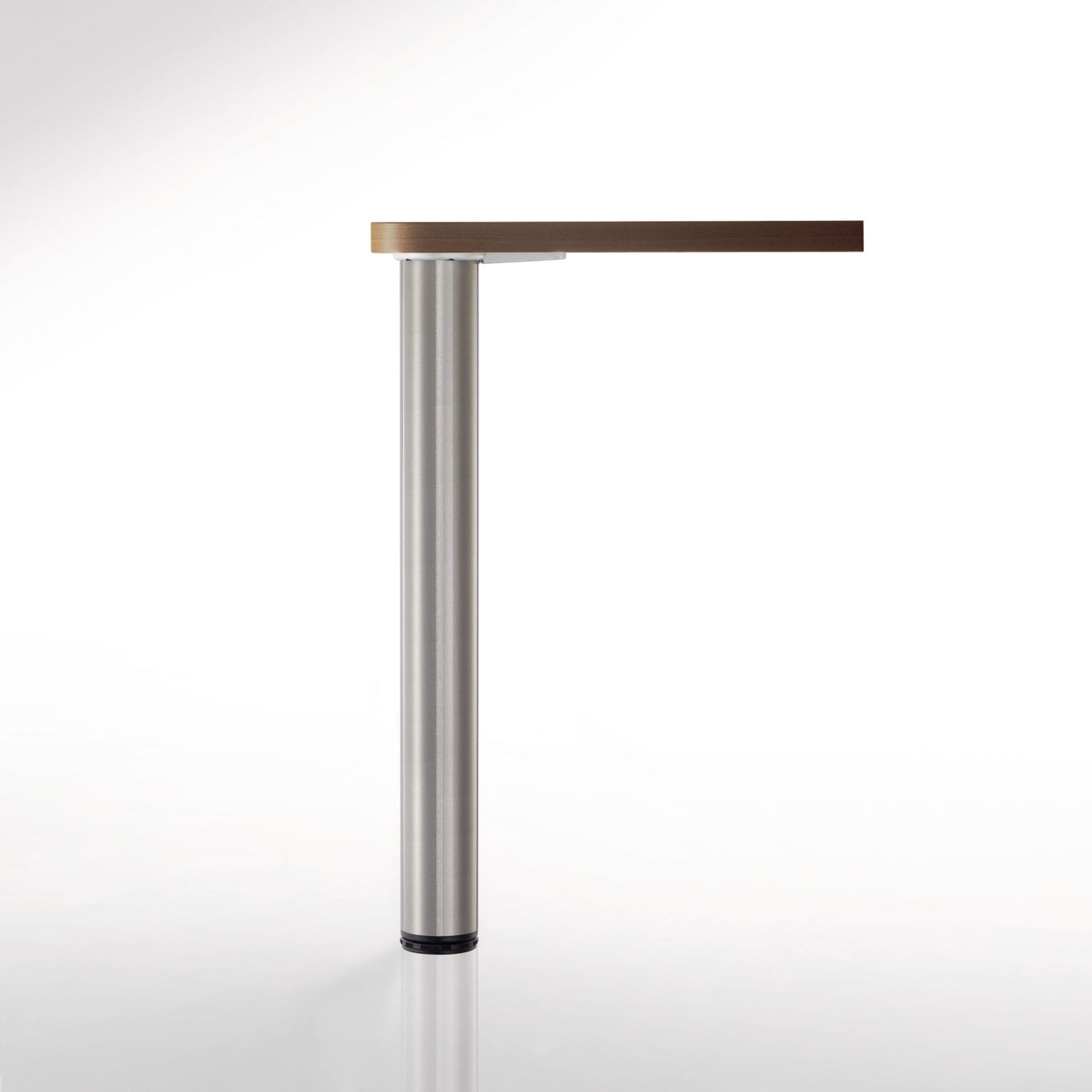 34-1/4" (870 mm) Adjustable Table Leg Brushed Nickel alt 0