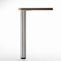 40-1/8" (1010 mm) Adjustable Table Leg Satin Chrome alt 0