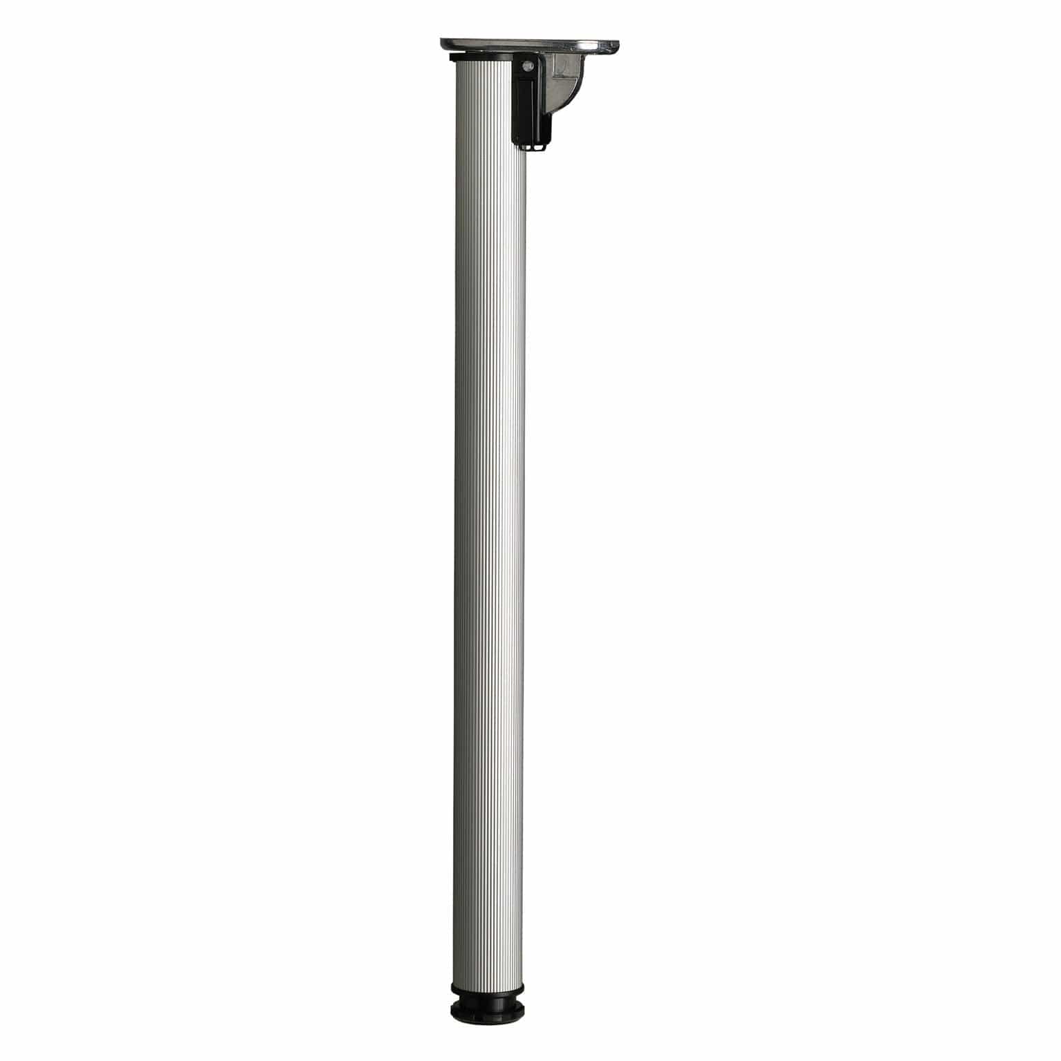 28" (711 mm) Folding AdjustableTable Leg Aluminum alt 0