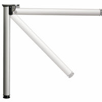 28" (711 mm) Folding AdjustableTable Leg Aluminum alt 0