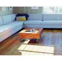 3" D Aluminum Single Wheel Vintage Caster Swivel with Brake with Plate Rustic Brass alt 0