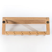 Wall Shelf with 6 Hooks alt 0