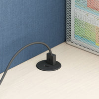 5V Rounded Recessed USB Charger Black alt 0