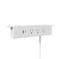 120 V Hanging Power Bar and USB Charging Station, White alt 0