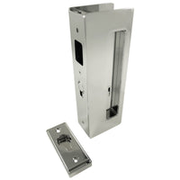 Cavity Sliders CL400 Magnetic Pocket Door Handle for 1-3/8" Door Bright Chrome LH Snib alt 0