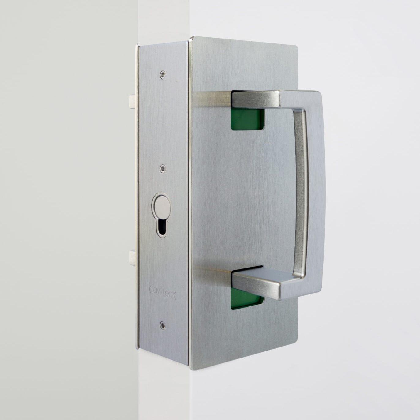 Cavity Sliders CL400 ADA Magnetic Pocket Door Handle for 1-3/4" Door Bright Chrome RH Snib alt 0