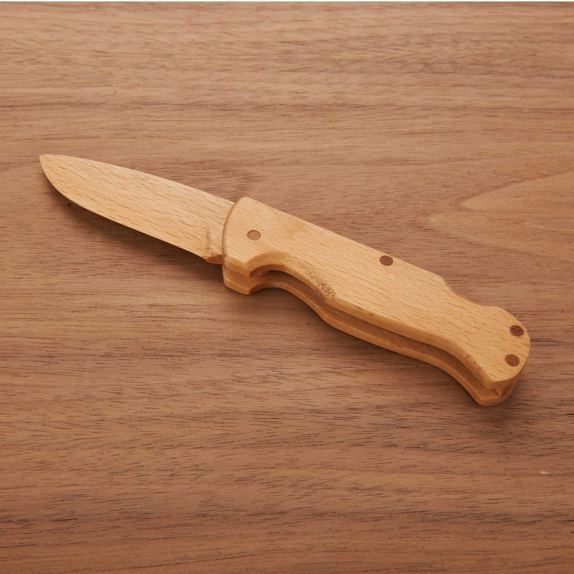 Arlo Wooden Lock Back Folding Pocket Knife - 6-7/8" - Unfinished Kit alt 0