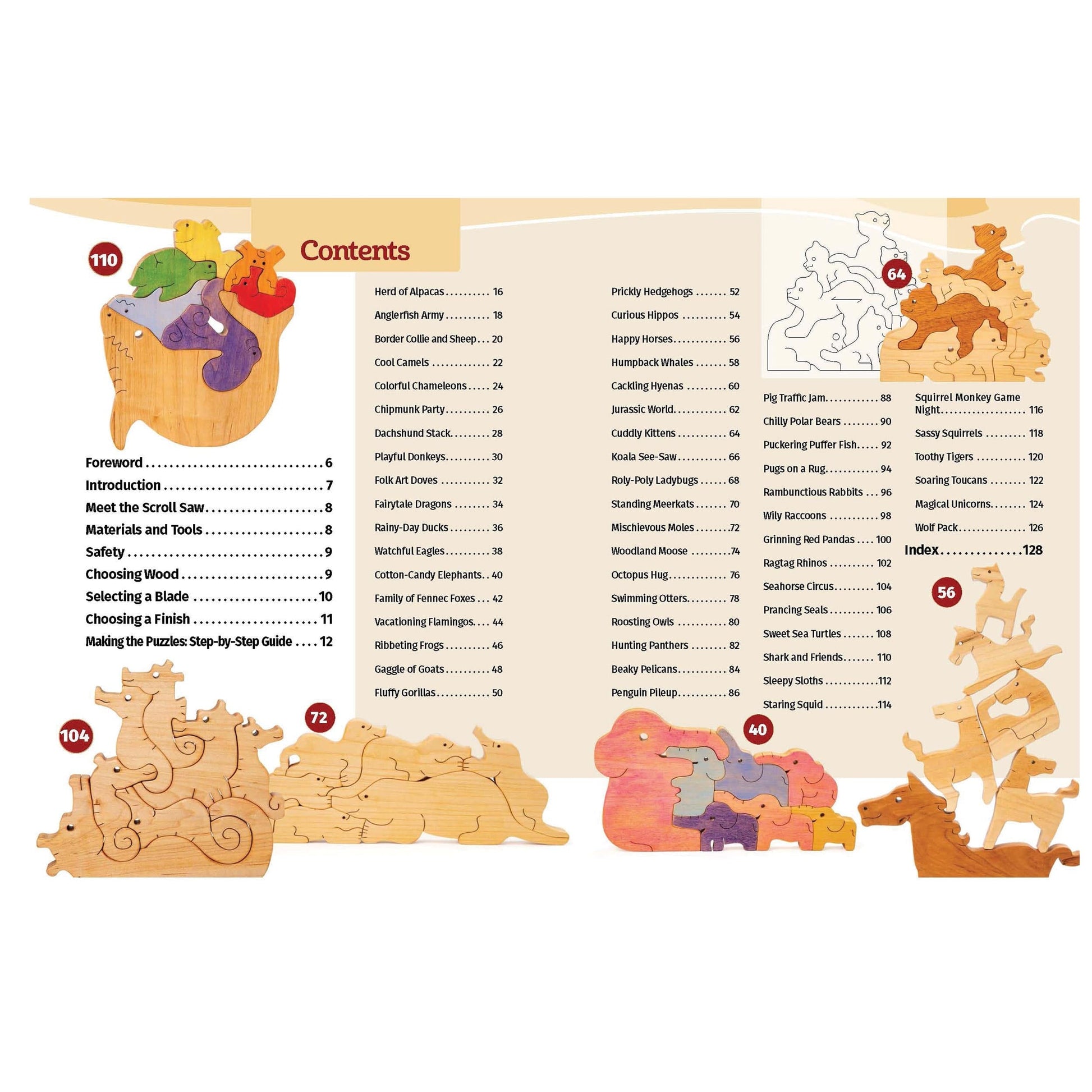 20-Minute Scroll Saw Puzzles: 56 Easy Animal Designs for Beginners alt 0