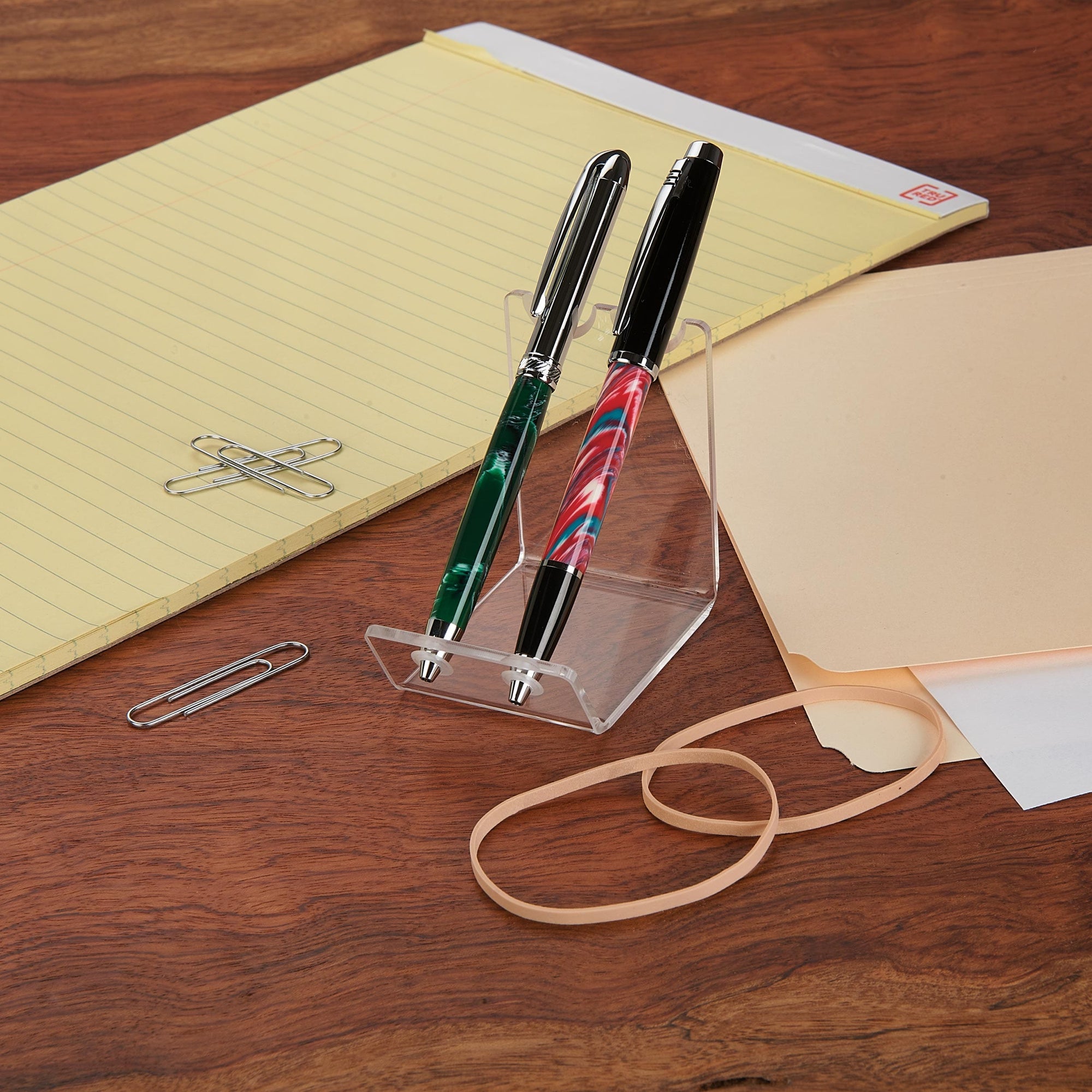Double Pen/Pencil Acrylic Display Stand alt 0