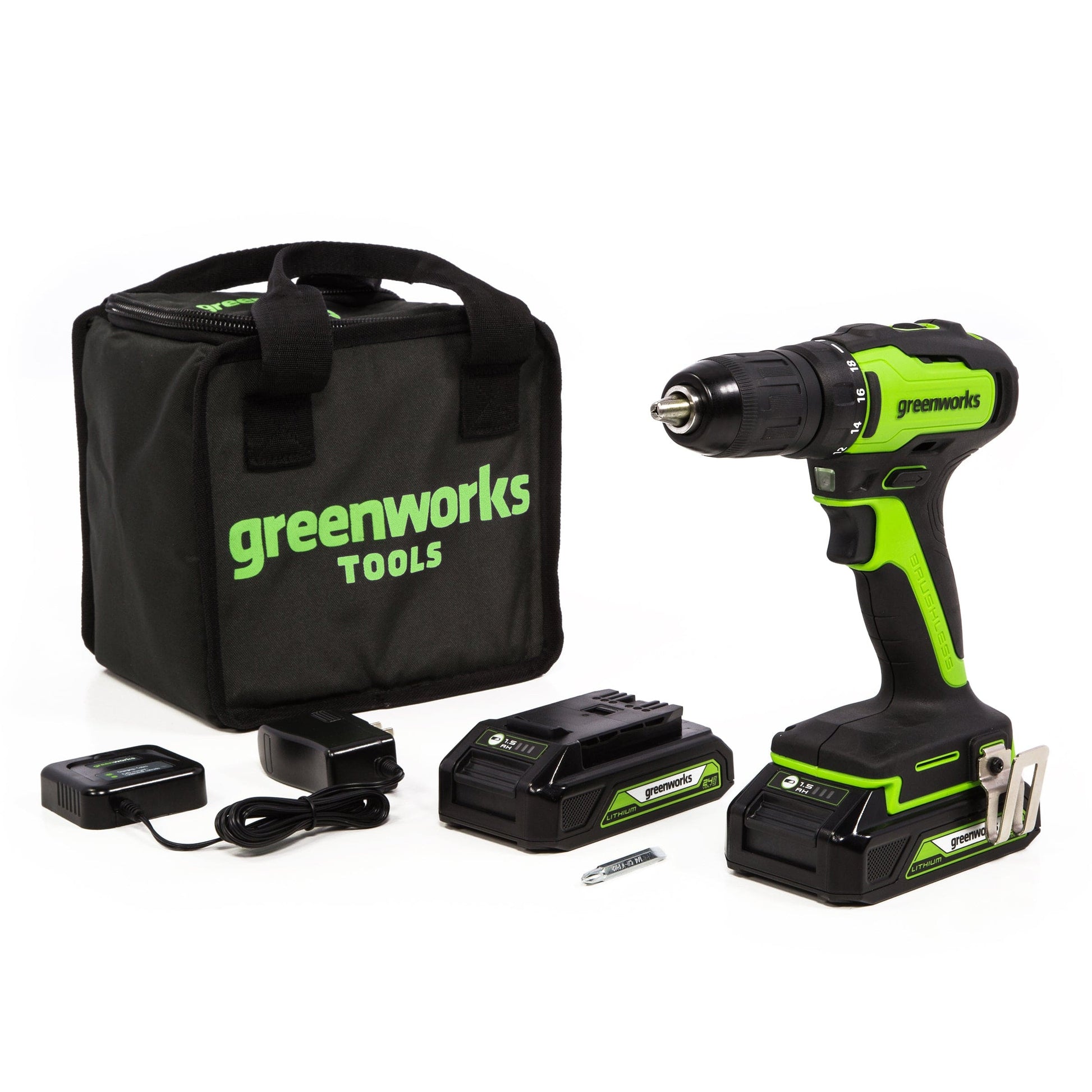GW 24V BL Drill Kit with Two 2AH Batteries and Charger alt 0