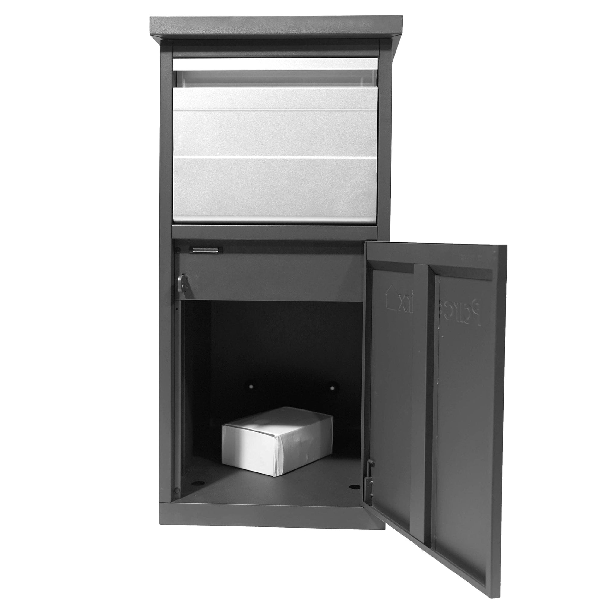 ParcelWirx Lockable Package Delivery Box with Parcel Chute Graphite alt 0