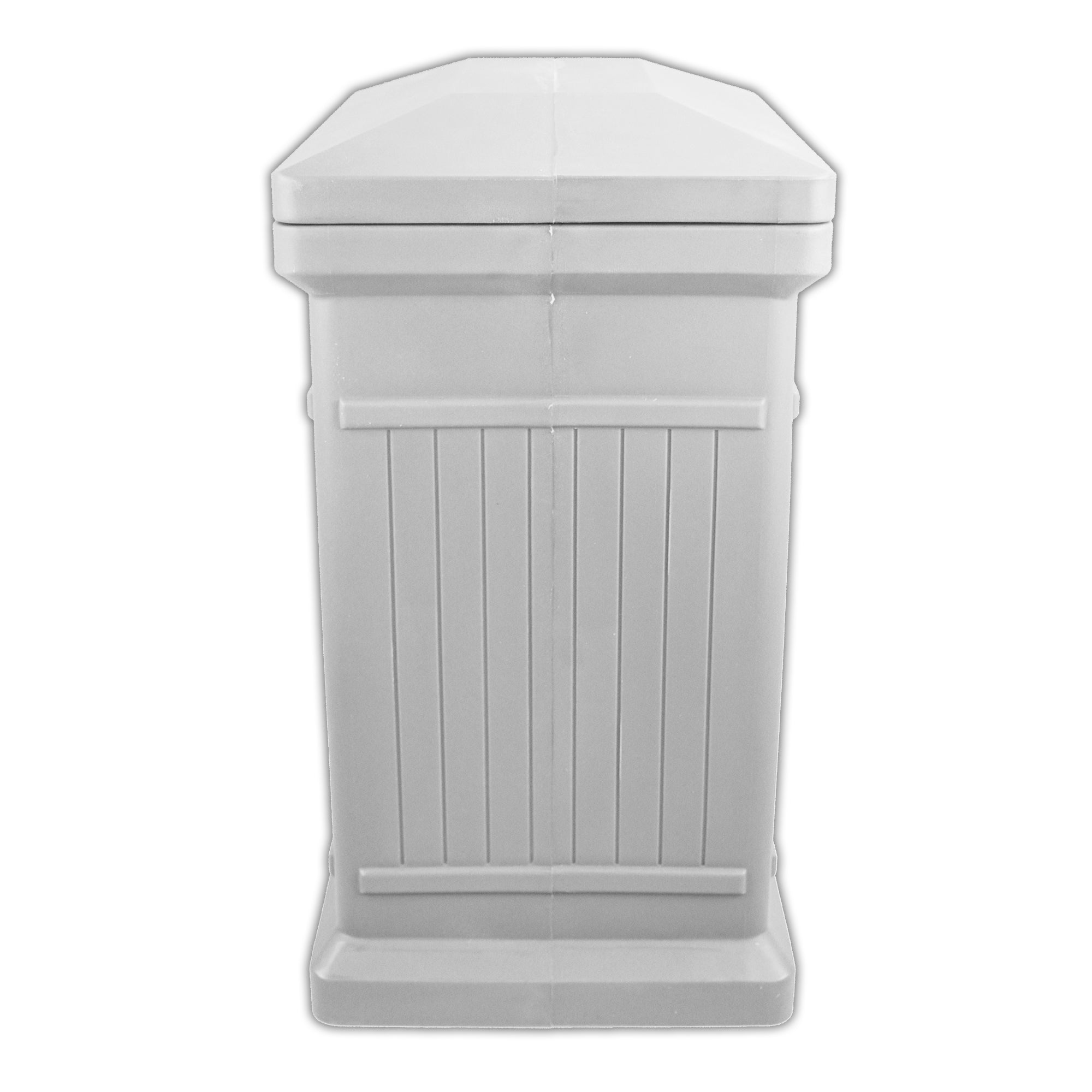 ParcelWirx Vertical Package Delivery Box with Lift Off Lid Slate Gray alt 0