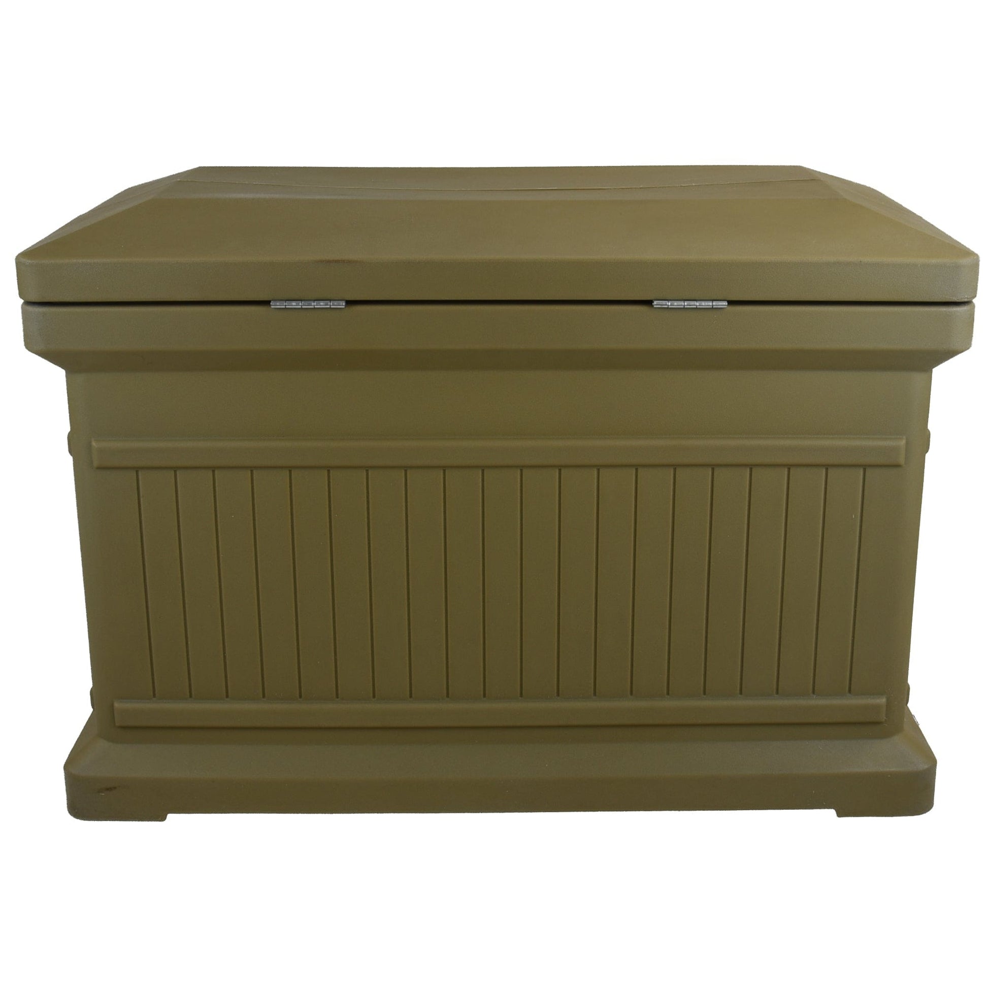 ParcelWirx Premium Horizontal Lockable Package Delivery Box with Hinged Lid Oak alt 0