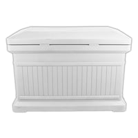 ParcelWirx Premium Horizontal Lockable Package Delivery Box with Hinged Lid Slate Gray alt 0