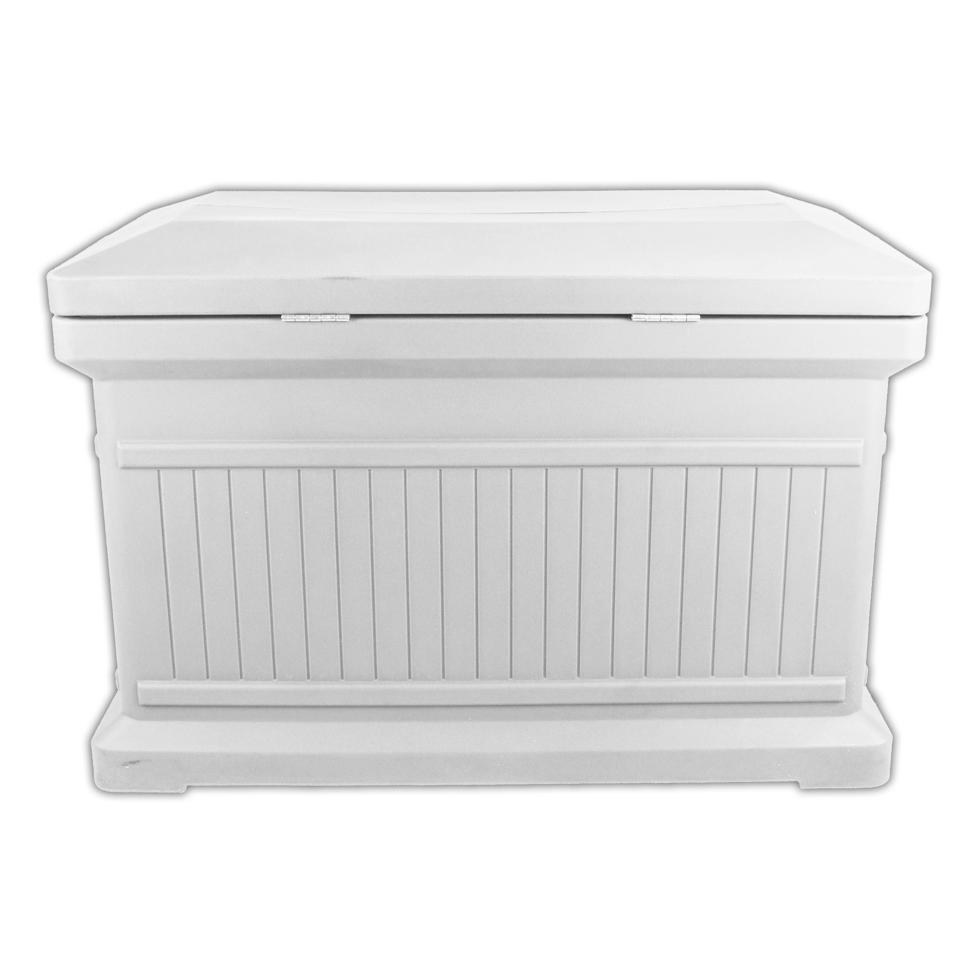 ParcelWirx Premium Horizontal Lockable Package Delivery Box with Hinged Lid Slate Gray alt 0