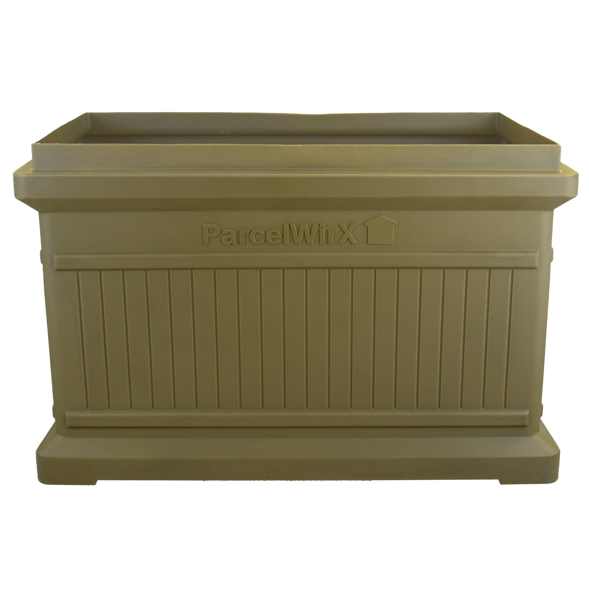 ParcelWirx Horizontal Package Delivery Box with Lift Off Lid Oak alt 0