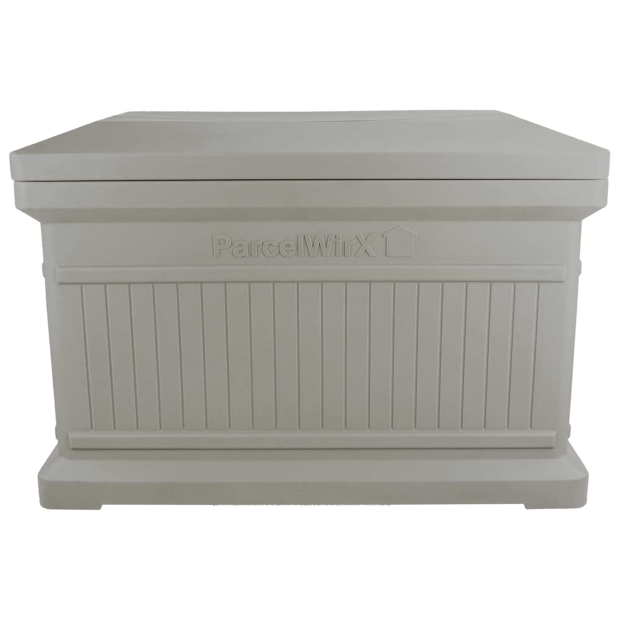 ParcelWirx Horizontal Package Delivery Box with Lift Off Lid Prestige Pewter alt 0