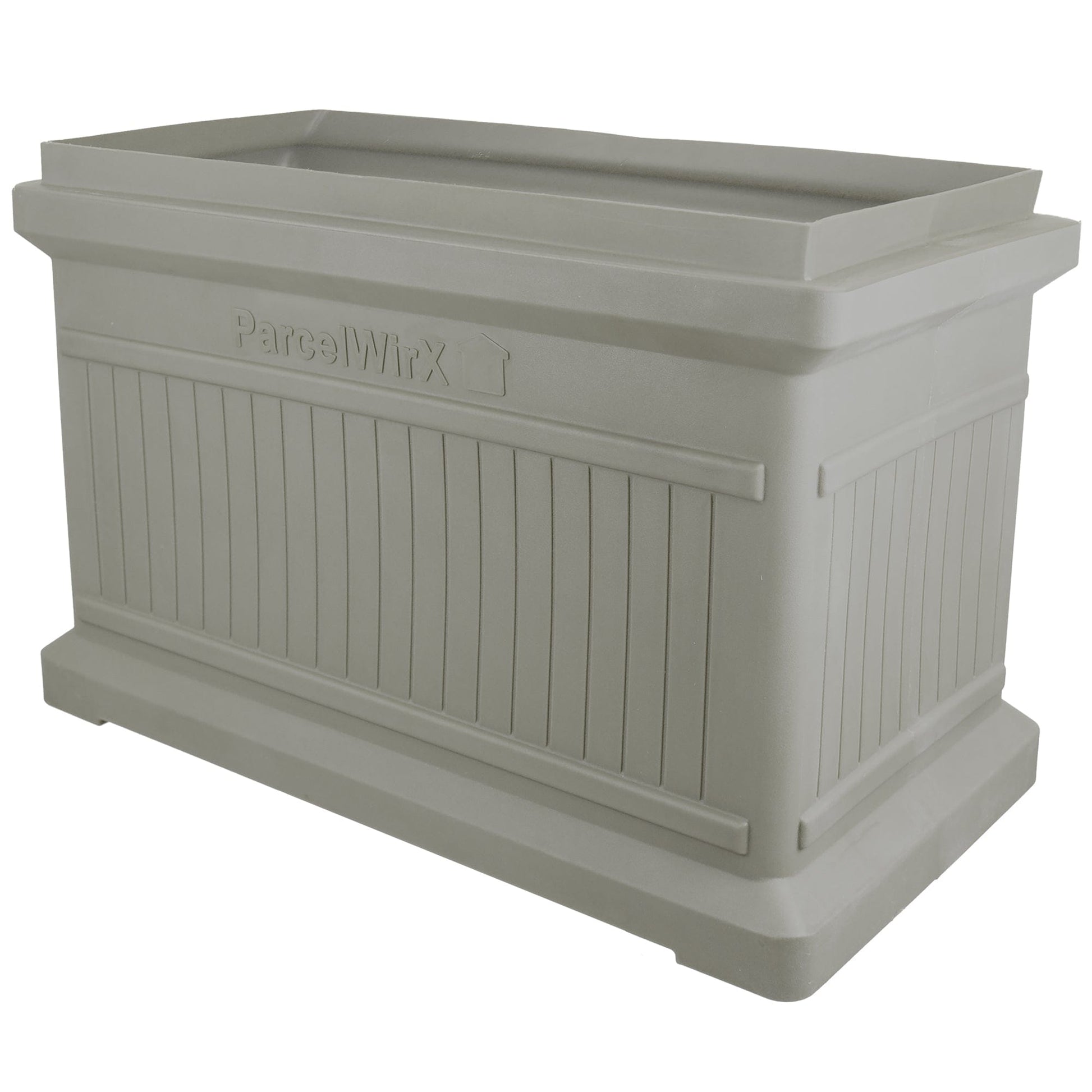 ParcelWirx Horizontal Package Delivery Box with Lift Off Lid Prestige Pewter alt 0