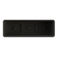 30" x 10" Rectangular Planter Black alt 0