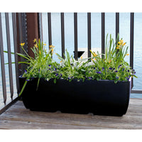 36" x 15" Rectangular Planter Black alt 0