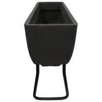 Vertical Live Wall Planter Base Unit Only for 30" x 10" Rectangular Planters with Wrought Iron Stand alt 0