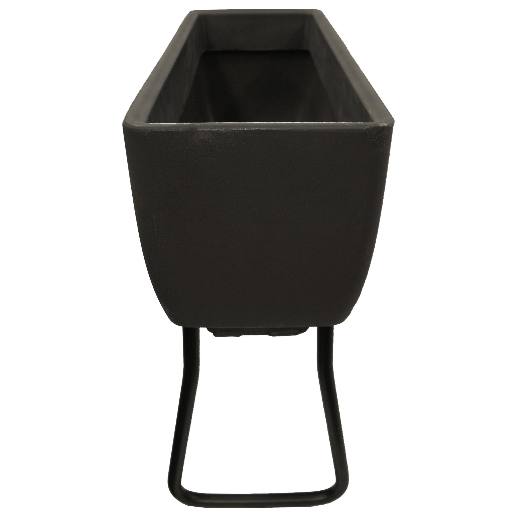 Vertical Live Wall Planter Base Unit Only for 30" x 10" Rectangular Planters with Wrought Iron Stand alt 0