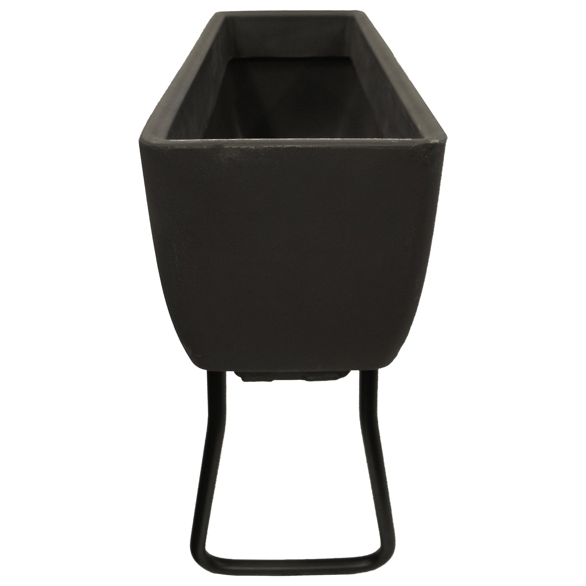 Vertical Live Wall Planter Base Unit Only for 30" x 10" Rectangular Planters with Wrought Iron Stand alt 0