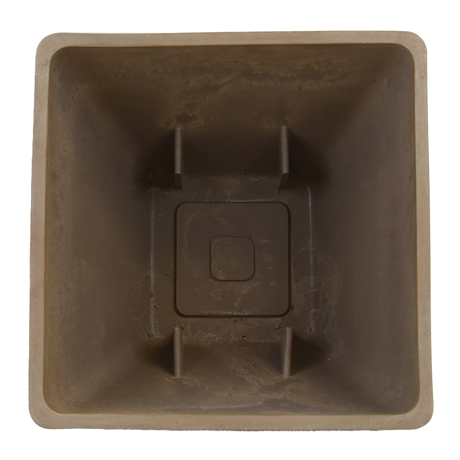 12" Square Garden Planter Oak alt 0