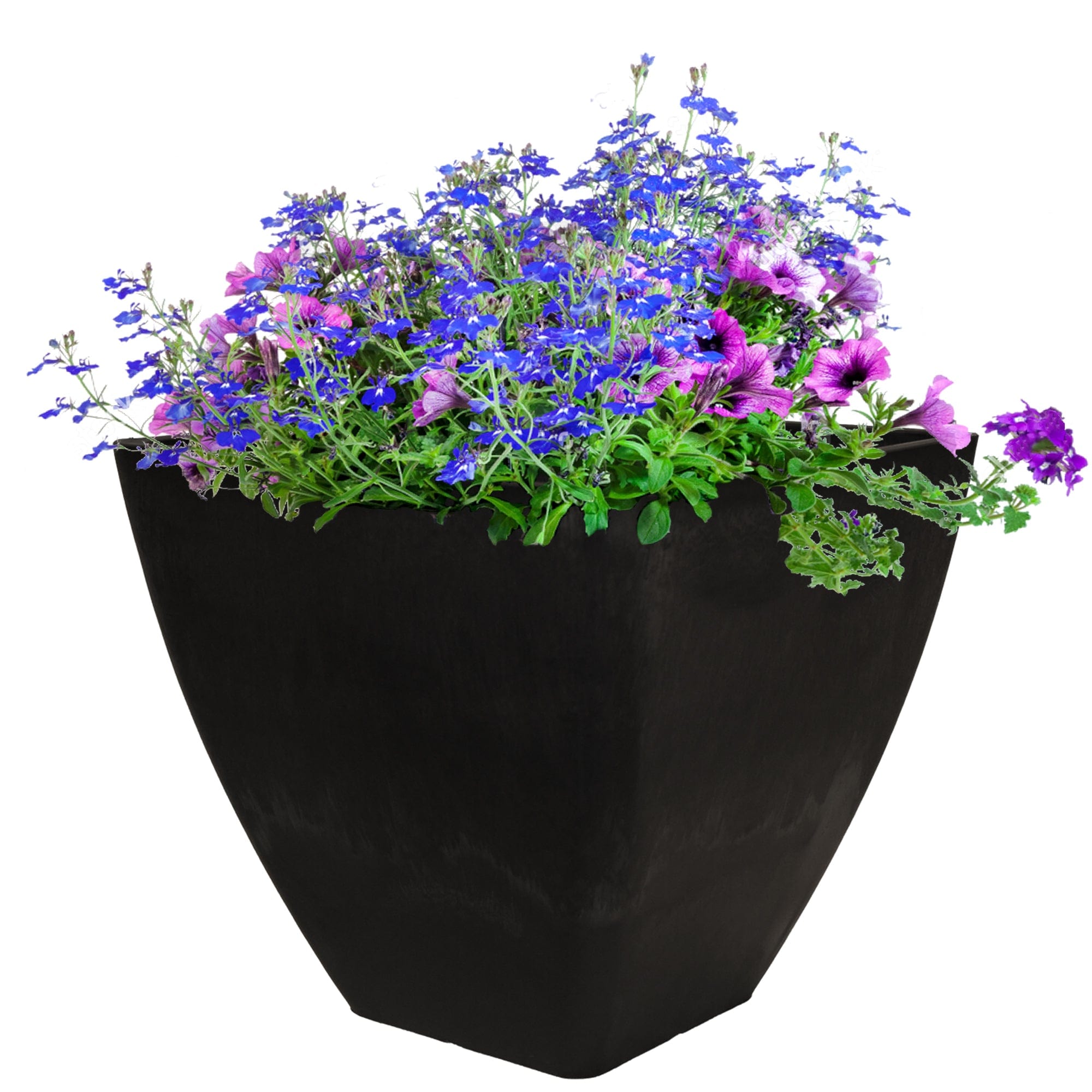 12" Square Garden Planter Graphite alt 0